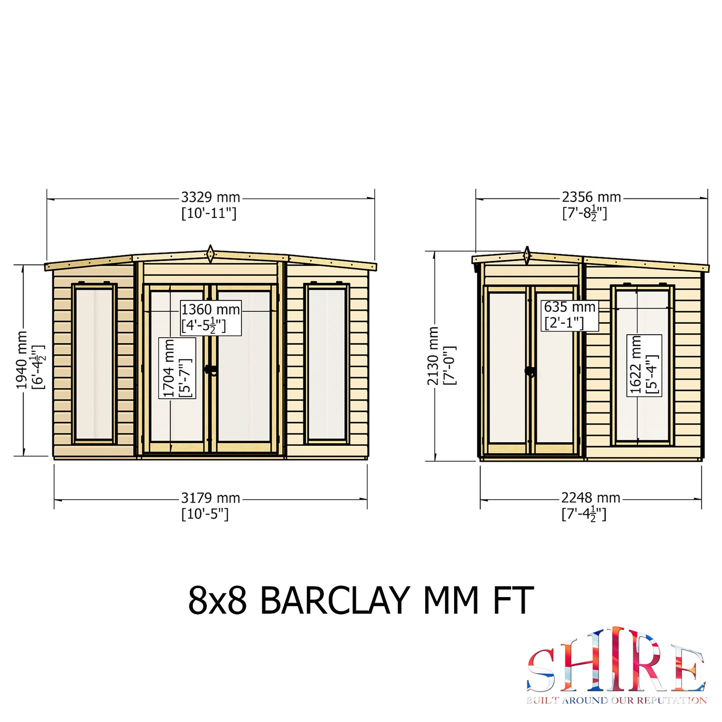 Shire Barclay	8 x 8