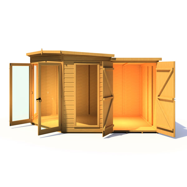 Shire Barclay With Side Shed 8x12