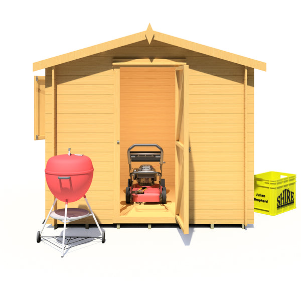 Shire Camelot 8x8 19mm Log Cabin