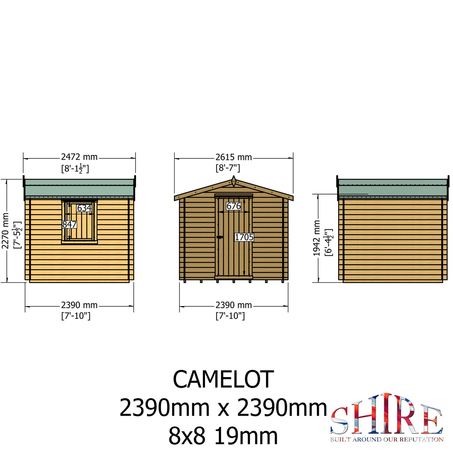 Shire Camelot 8x8