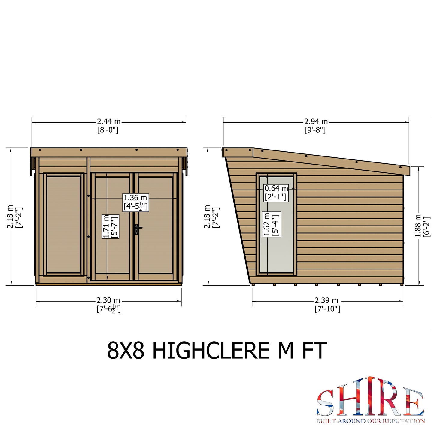 Shire Highclere 8x8 Loglap