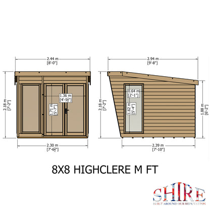 Shire Highclere 8x8 Loglap