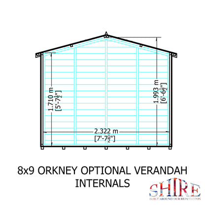 Shire Orkney 8x9 Shiplap