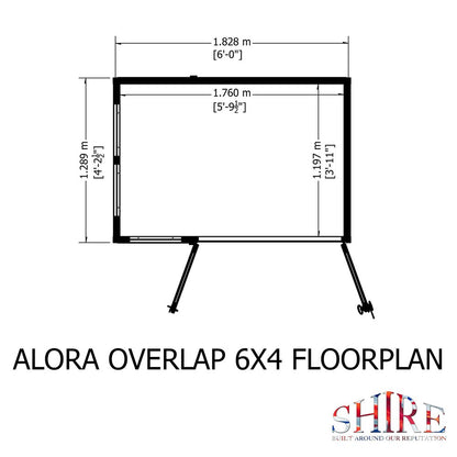 Shire Alora 6x4 Pent Summerhouse