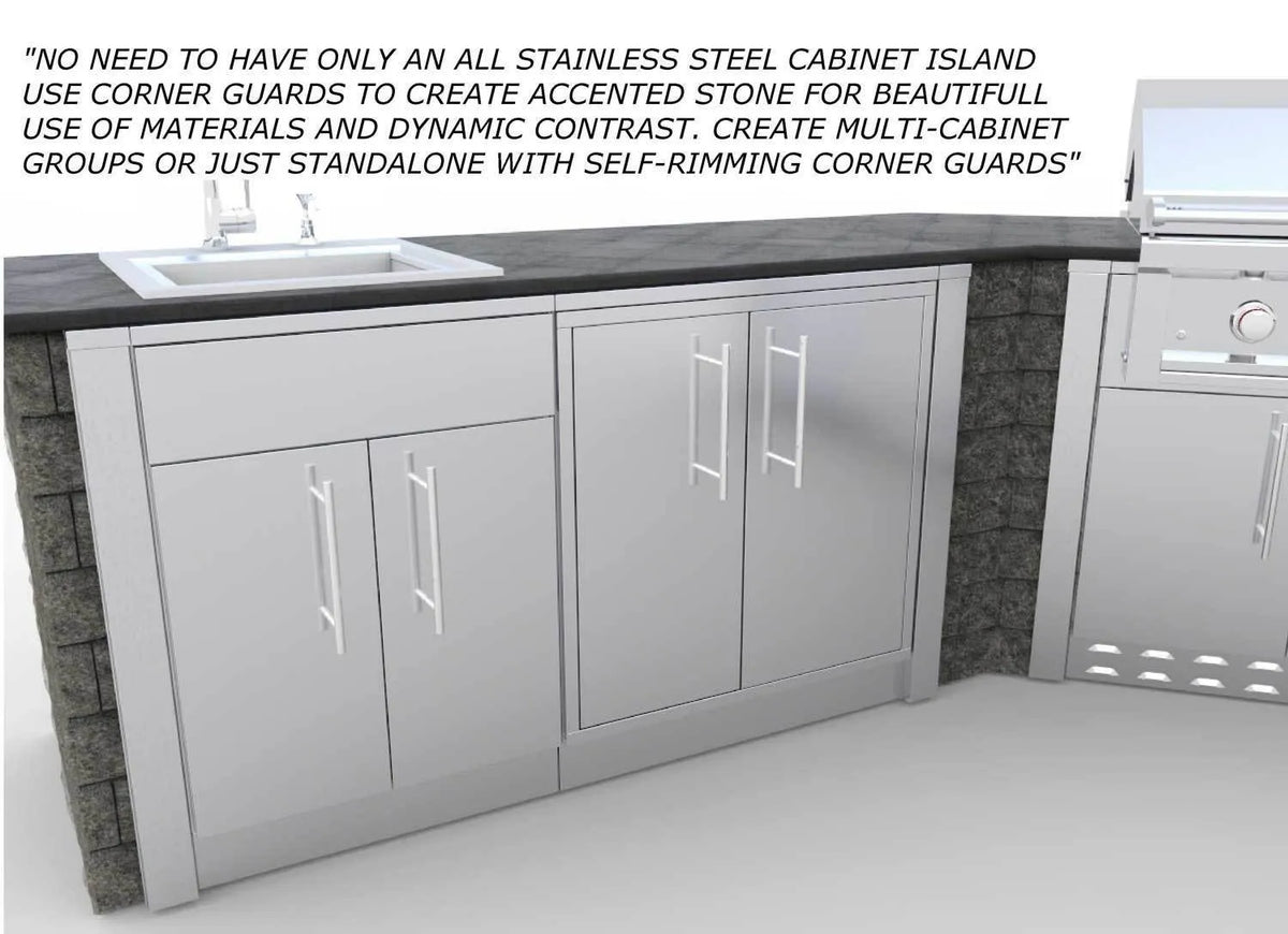 Sunstone 3″ Stainless Steel End Corner Guard Panel
