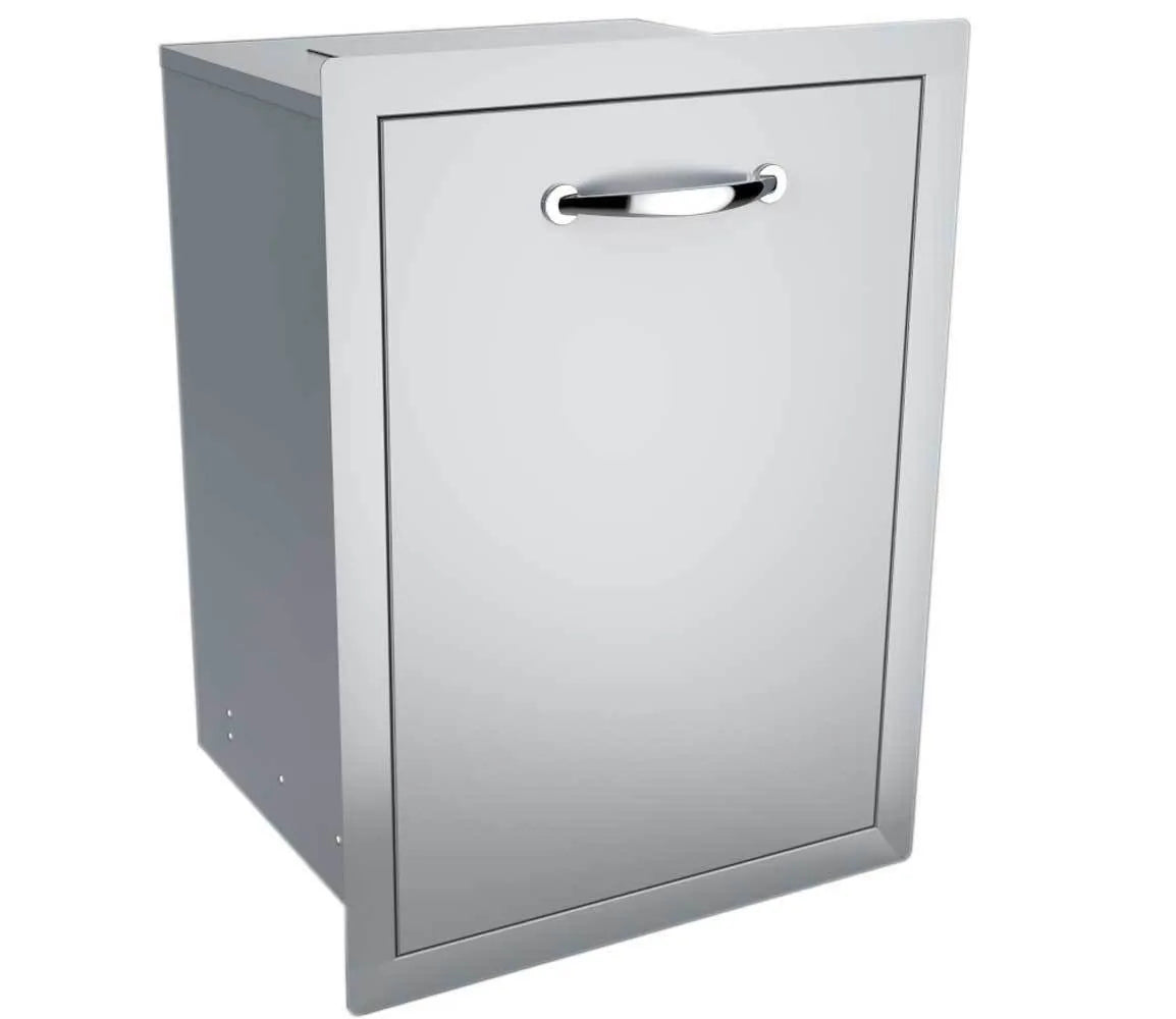 Sunstone 20” Stainless Steel Trash Drawer with Optional Top Punch-Out