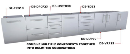Sunstone Designer Series 42″ Multi-Configurable Double Door