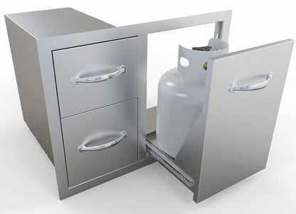 Sunstone Tank Tray Double Drawer Combo