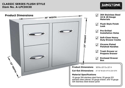 Sunstone Tank Tray Double Drawer Combo