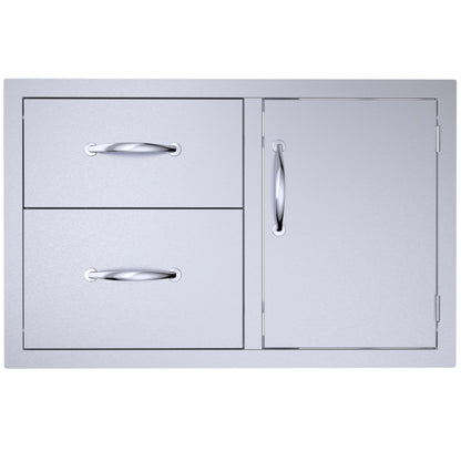 Sunstone Double Drawer and Trash Tray Combo with Plastic Bin