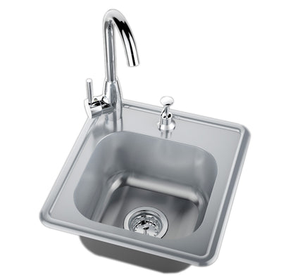 Sunstone Drop-In Sink with Hot/Cold Tap & Soap Dispenser