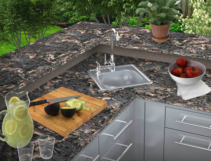 Sunstone Drop-In Sink with Hot/Cold Tap & Soap Dispenser