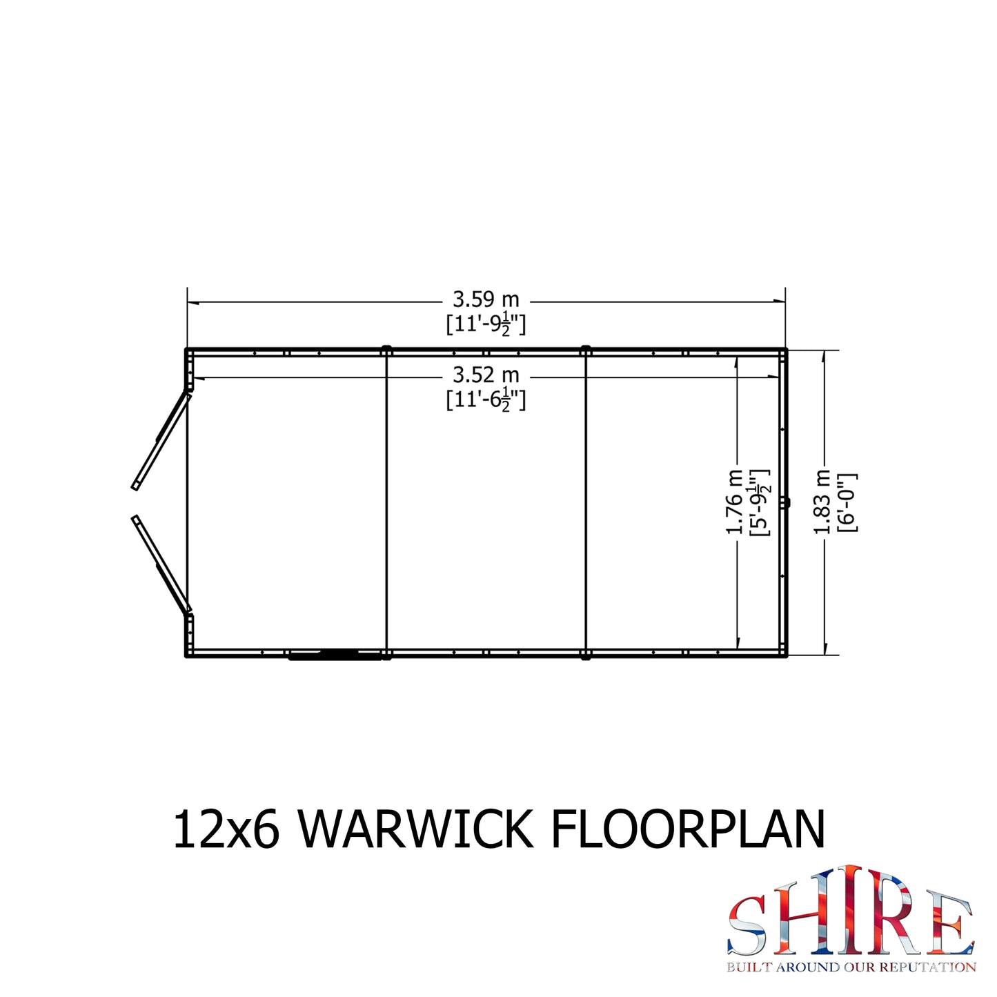 Shire Warwick DD 12x6