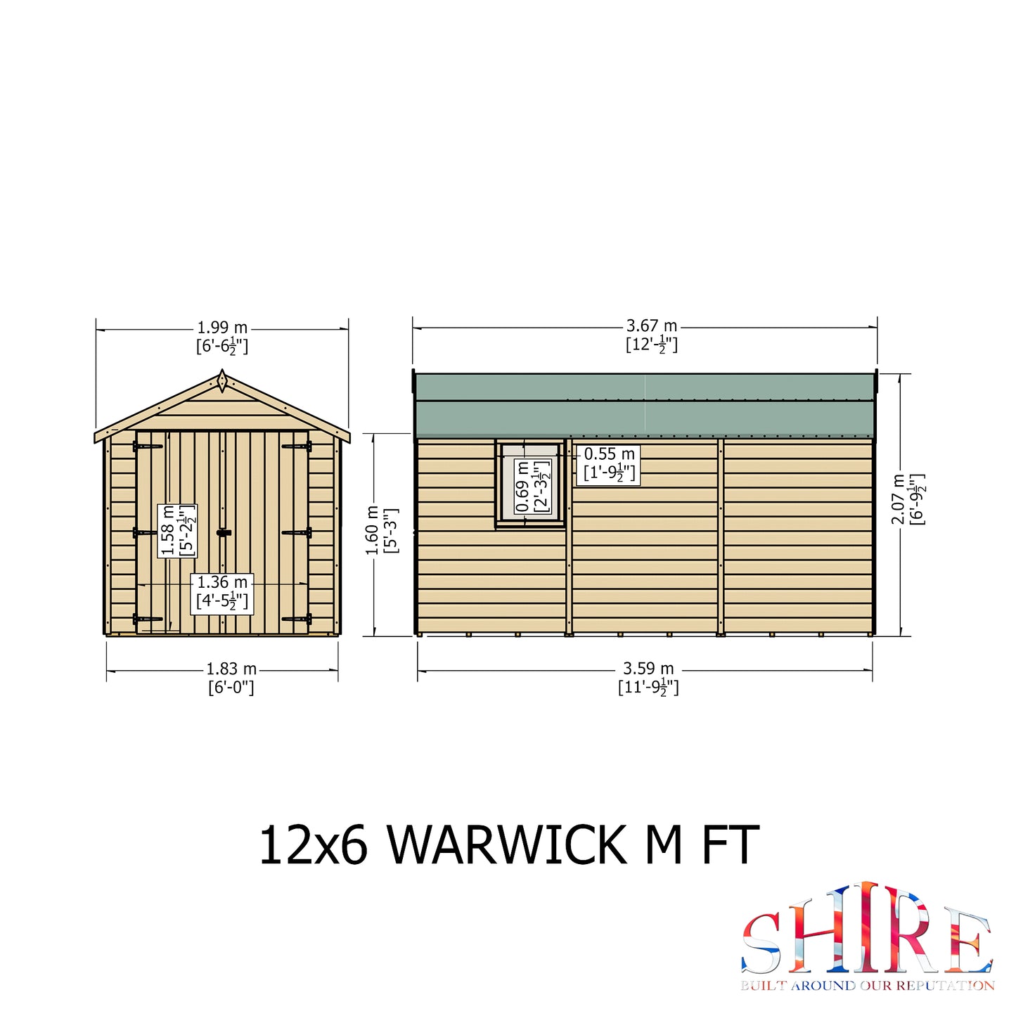 Shire Warwick DD 12x6