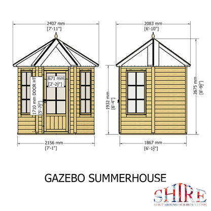 Shire Gazebo Summerhouse 6 x 6