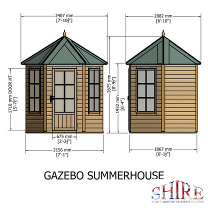 Shire Gazebo Summerhouse PT 6x6