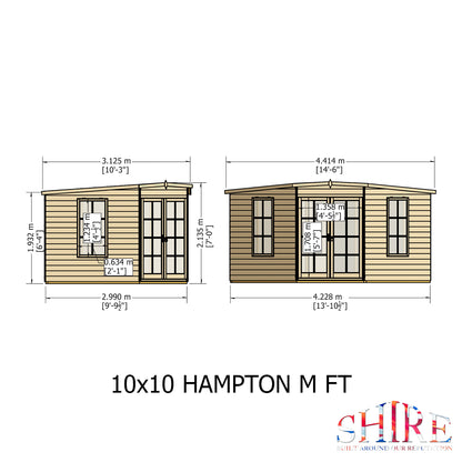 Shire Hampton 10x10 Loglap