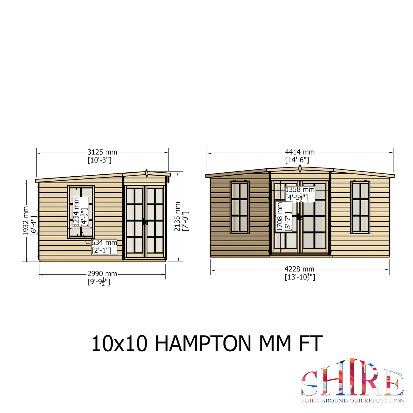 Shire Hampton 10x10 Loglap