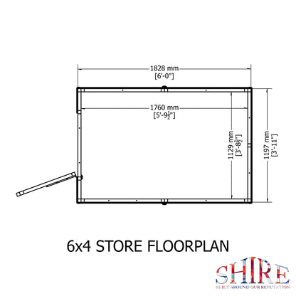 Shire Shetland Shiplap Apex 6x4