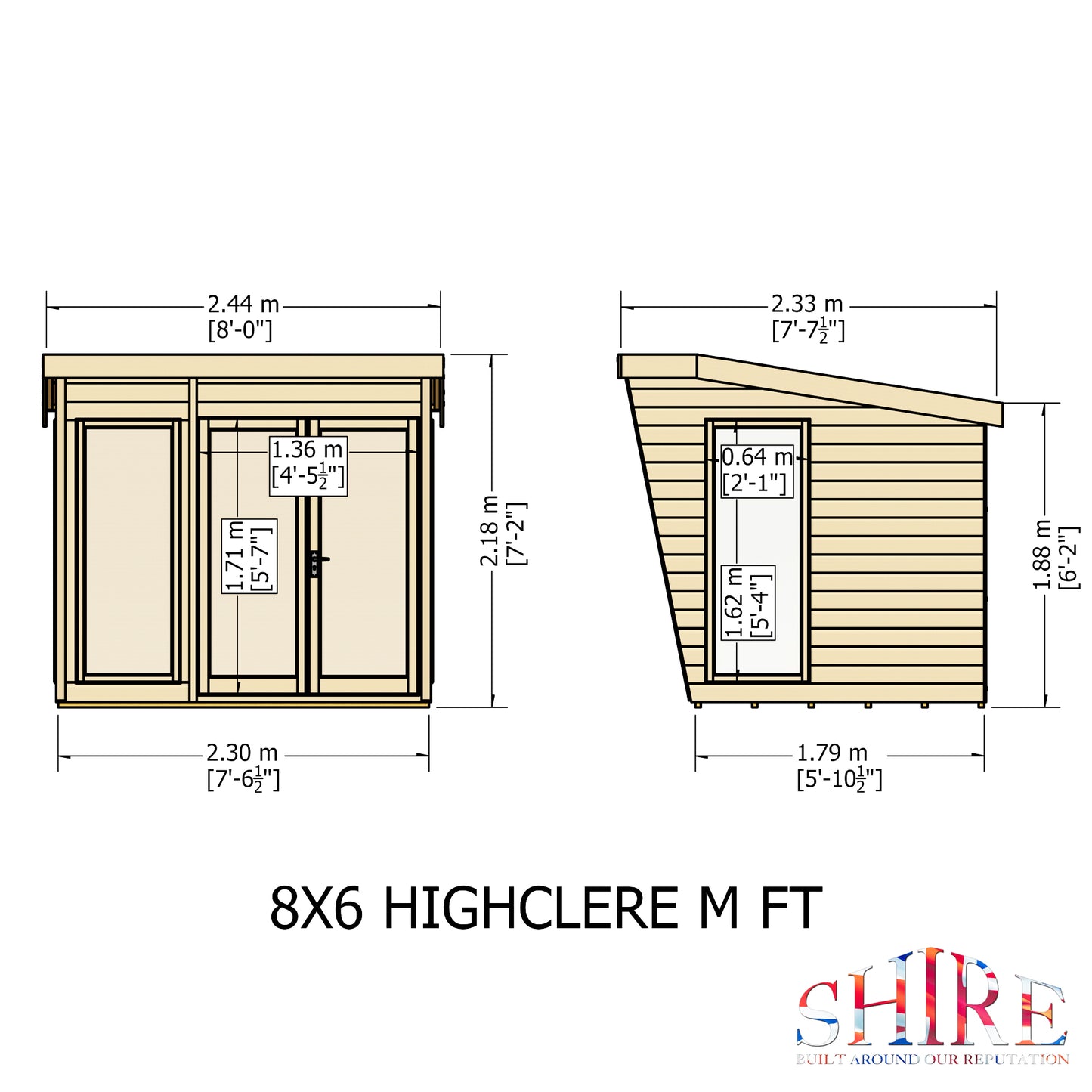 Shire Highclere 8x6 Loglap