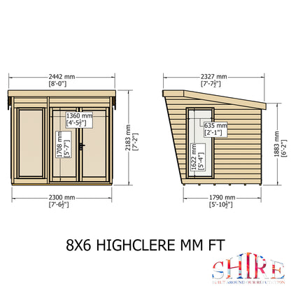 Shire Highclere 8x6 Shiplap