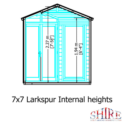 Shire Larkspur 7x7 Loglap