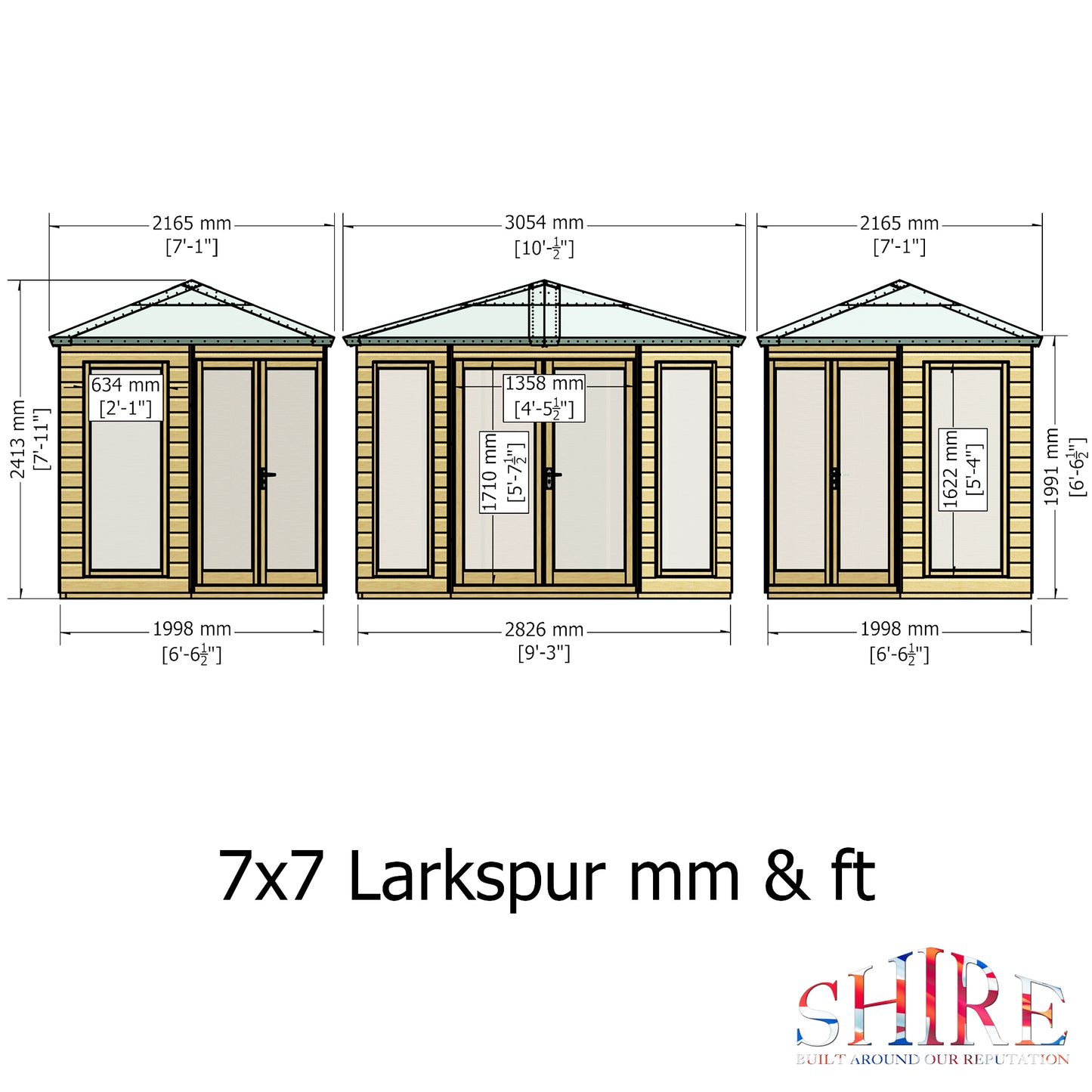 Shire Larkspur 7x7 Loglap