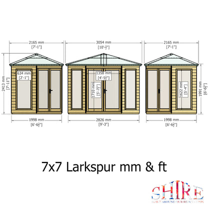 Shire Larkspur 7x7 Loglap