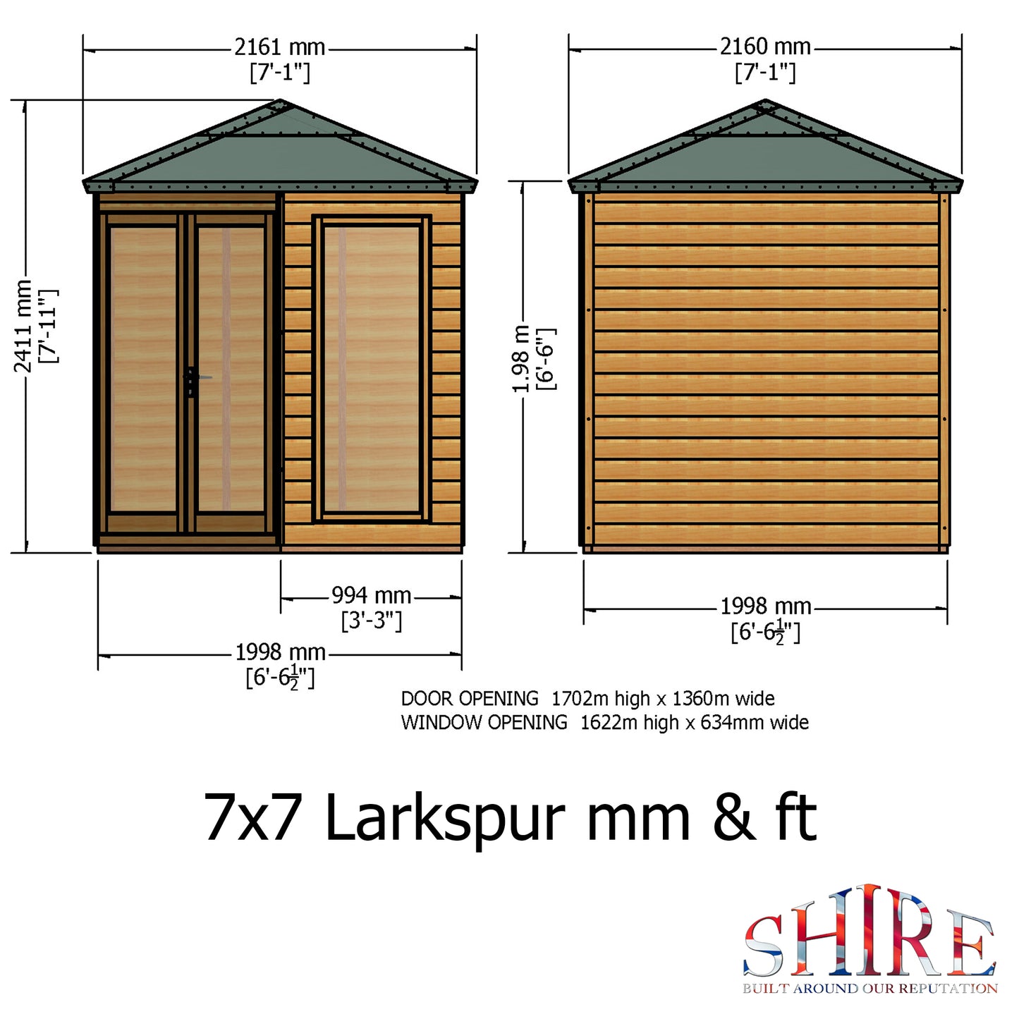 Shire Larkspur 7x7 Loglap