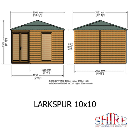 Shire Larkspur 10x10 Shiplap