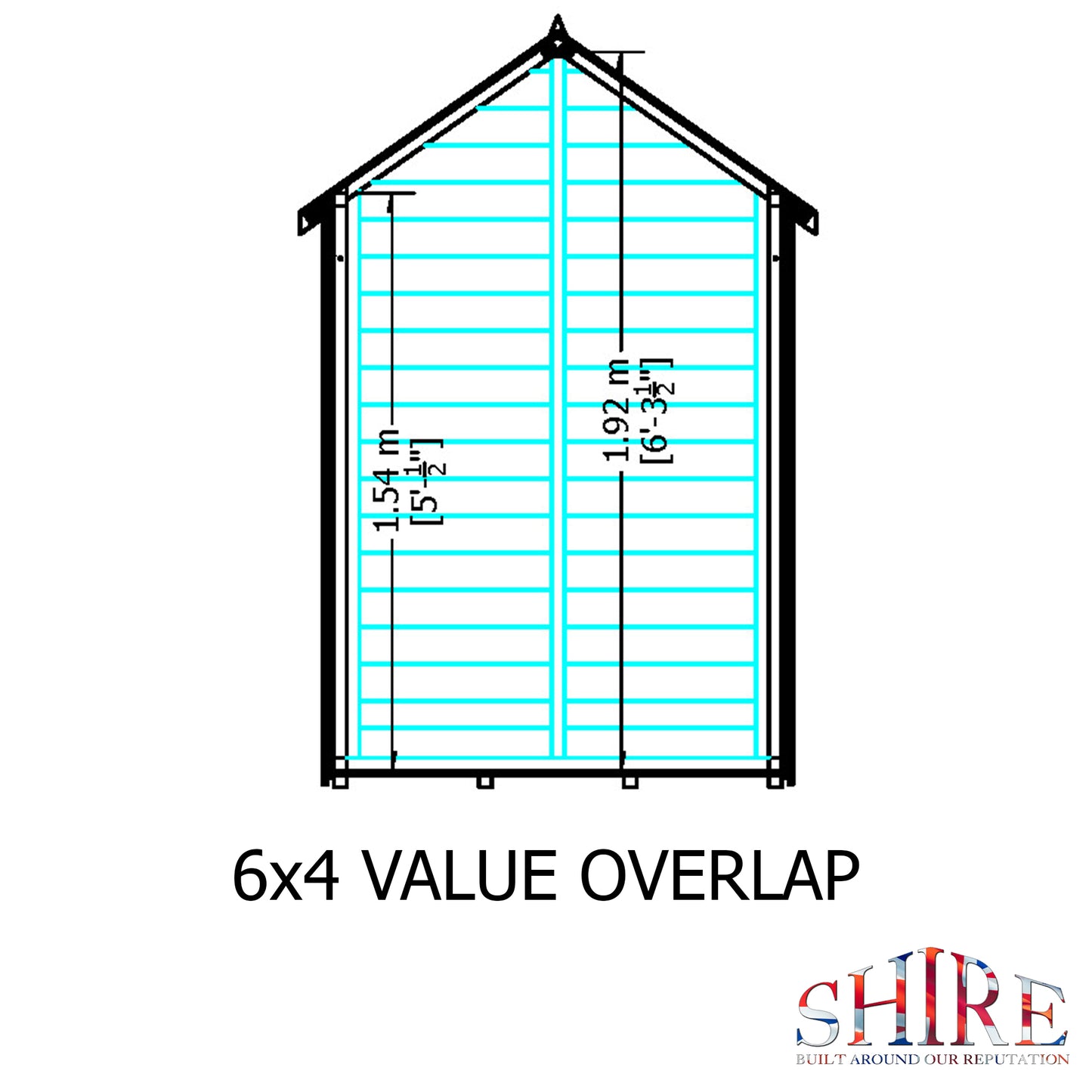 Shire Overlap 6x4 SD Value Pressure treated