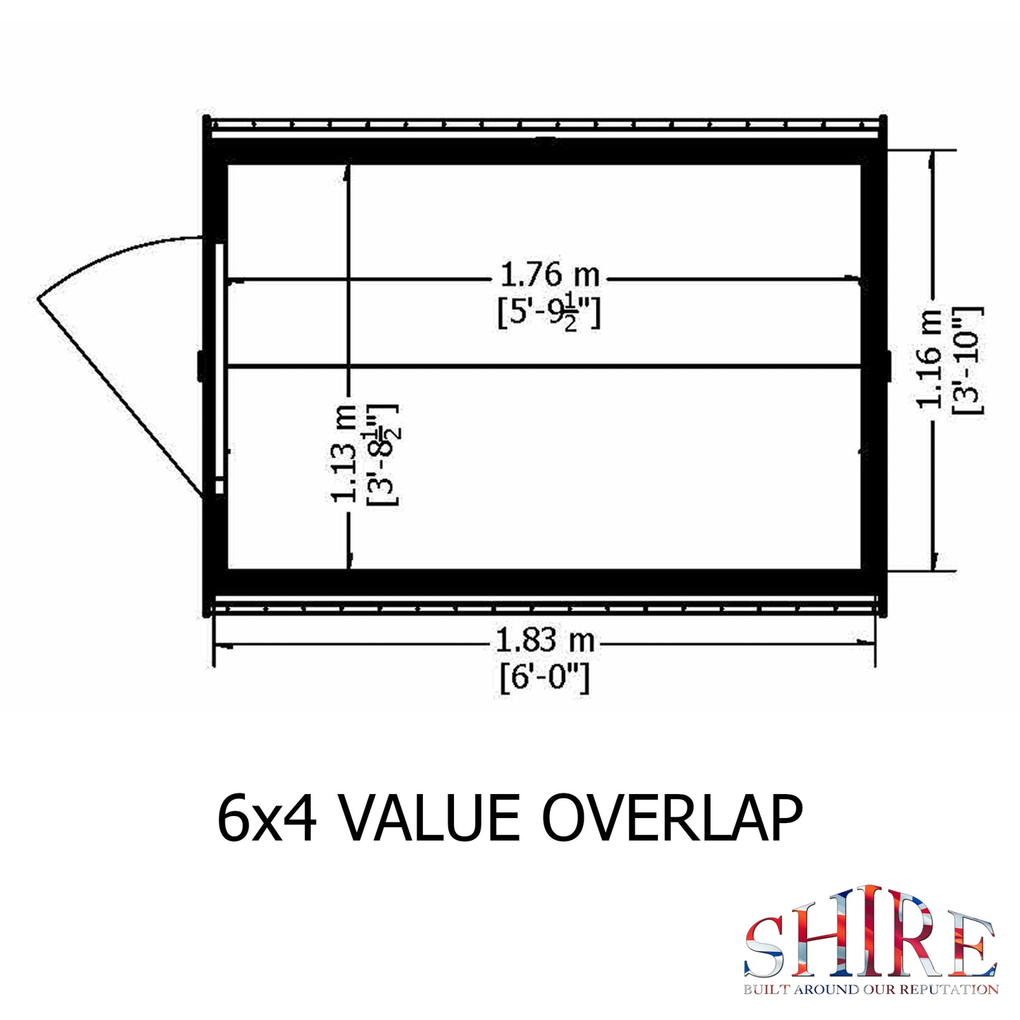 Shire Overlap 6x4 SD Value Pressure treated