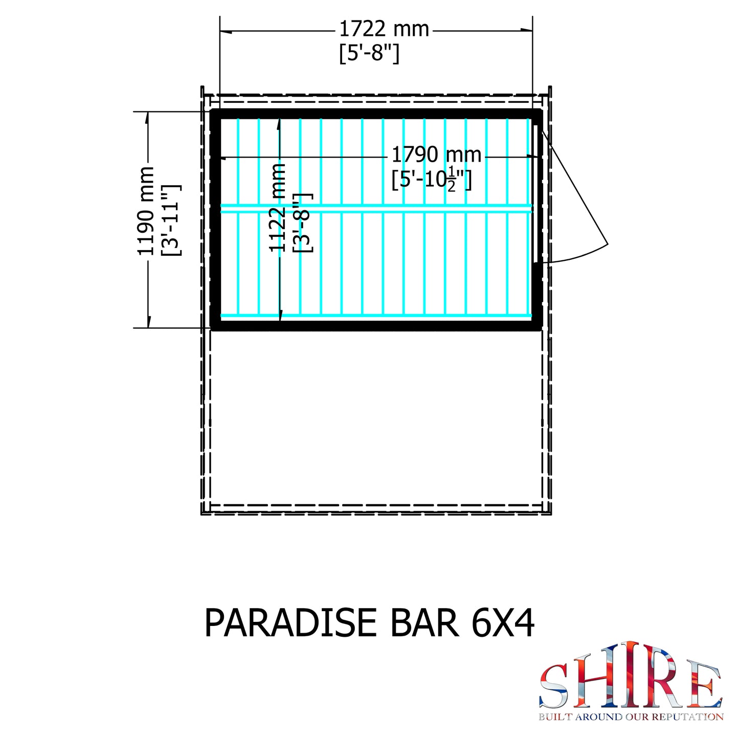 Shire Bar Pent 6x4