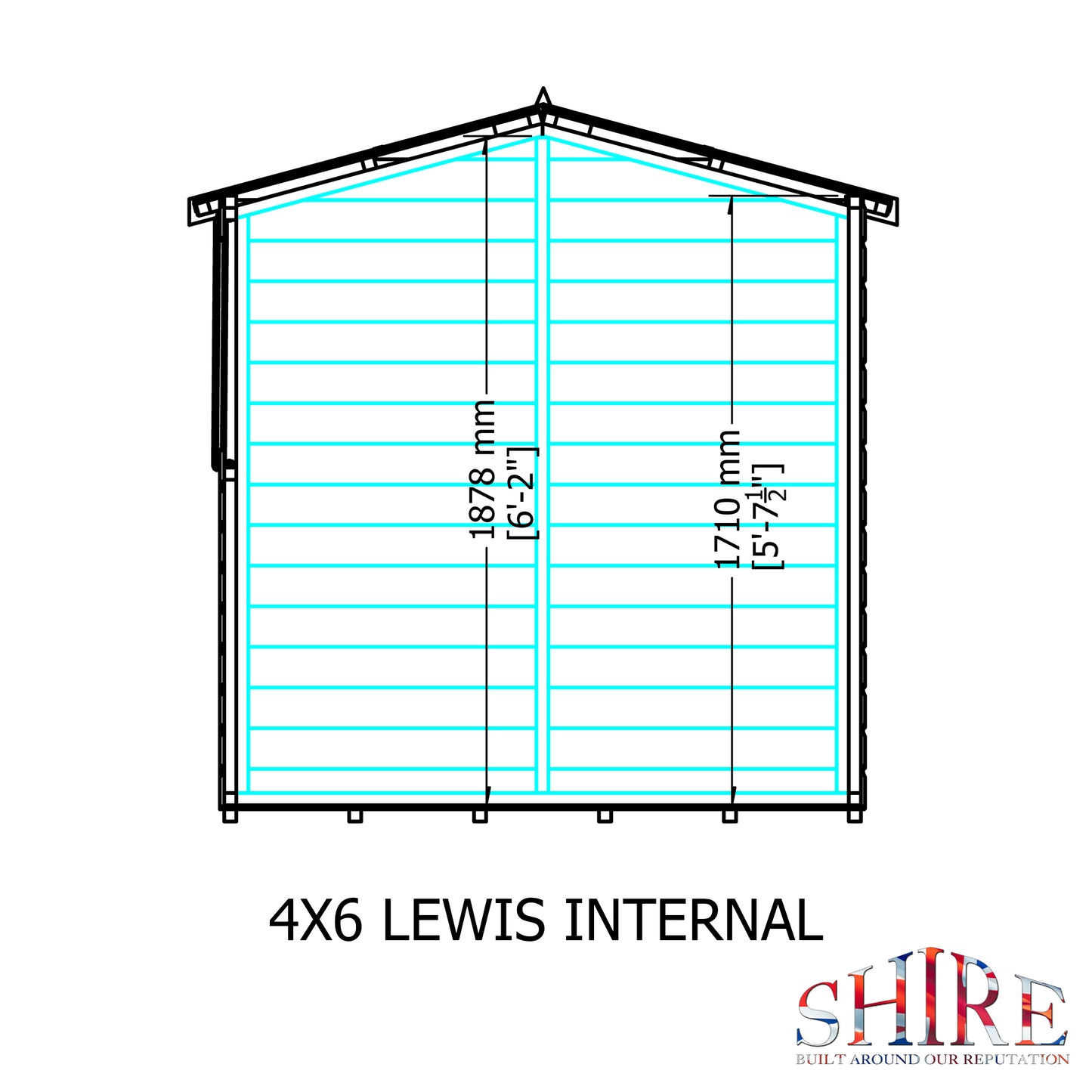 Shire Lewis 4x6 Double Door Loglap