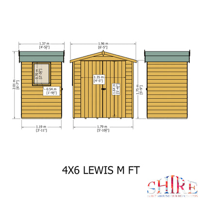 Shire Lewis 4x6 Double Door Loglap