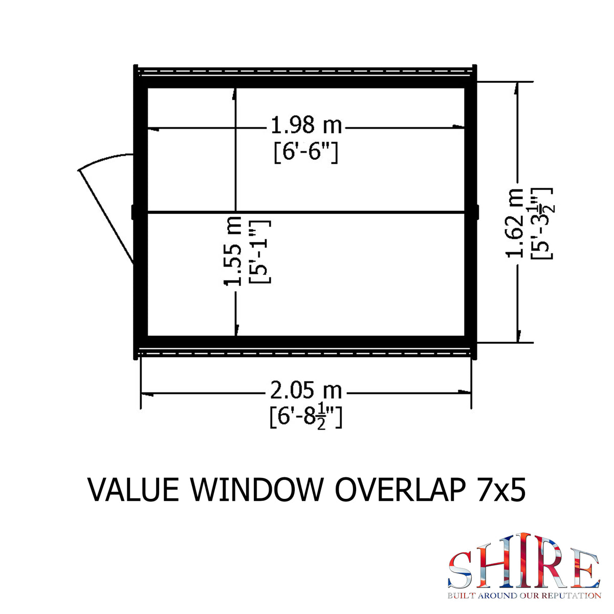 Shire Overlap 7x5 Value with Window