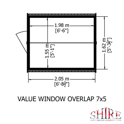 Shire Overlap 7x5 Value with Window