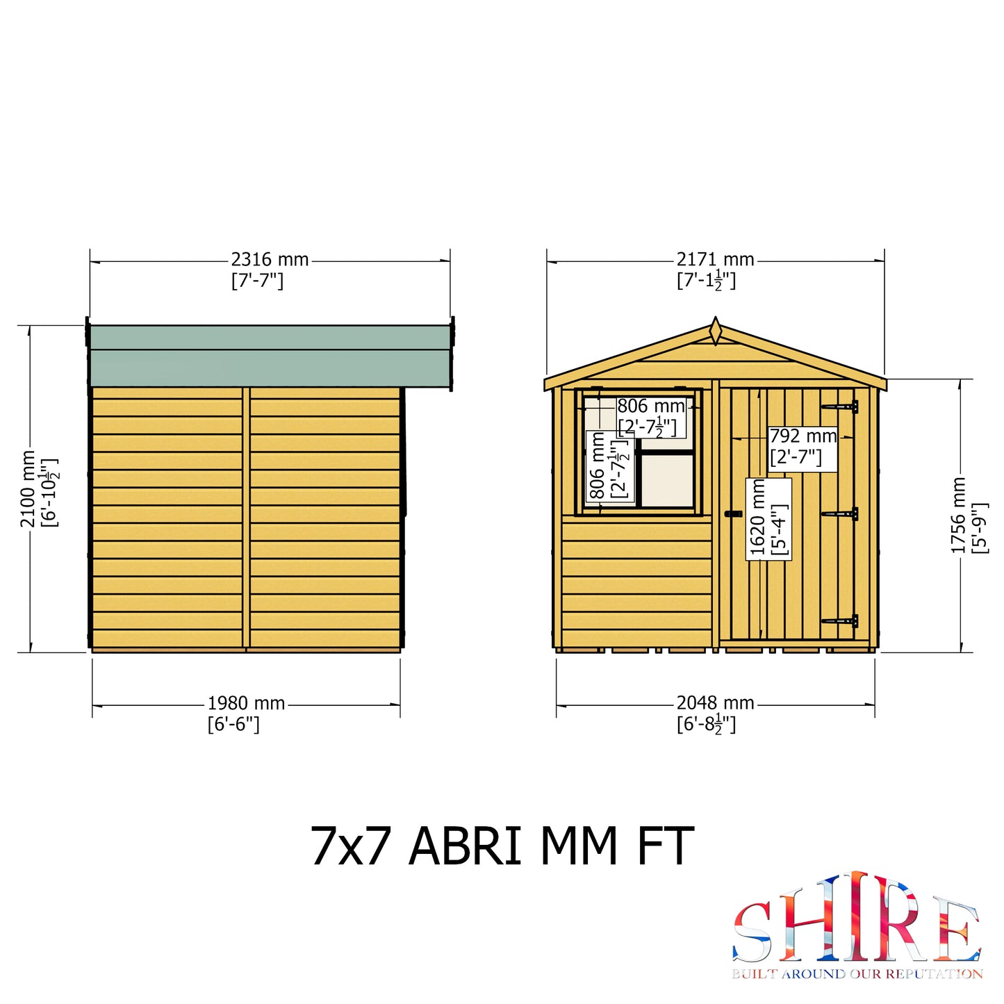 Shire Abri 7 x 7