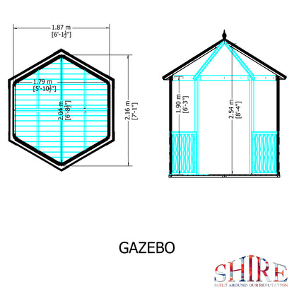 Shire Gazebo Summerhouse PT 6x6