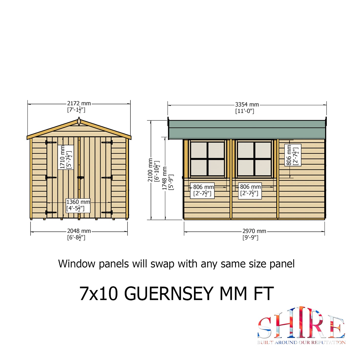 Shire Guernsey 7 x 10