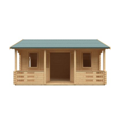 18x14 Adlington (inc. Veranda) 44mm Log Cabin