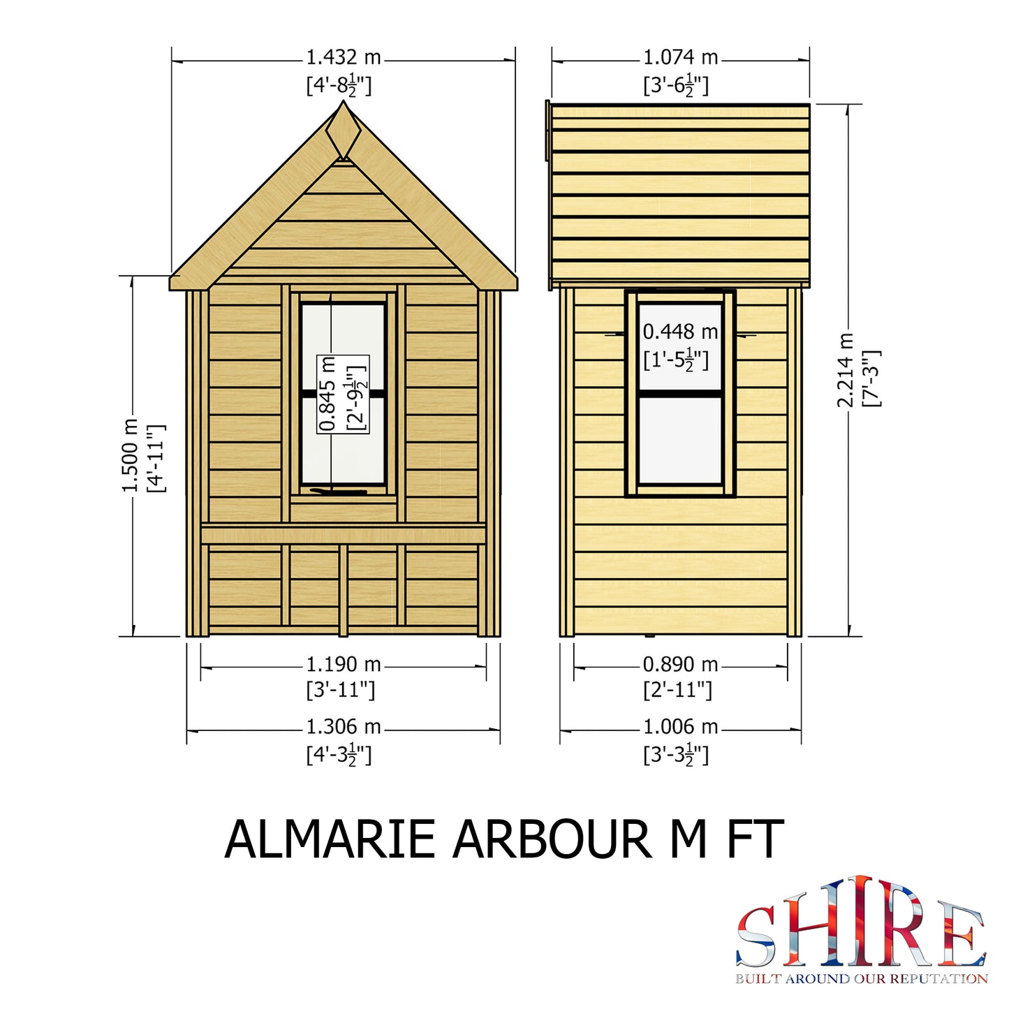 Shire Almarie Arbour Pressure treated