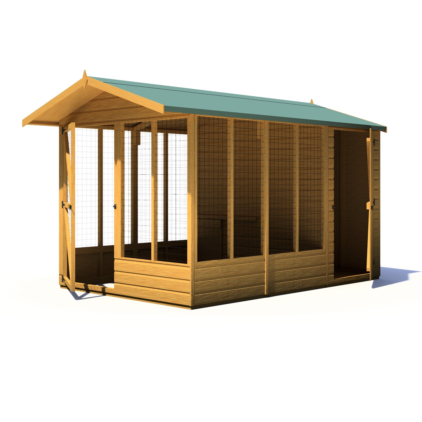 Shire Apex Dog Run Shiplap (Kennel) (6'6" x 3’6")