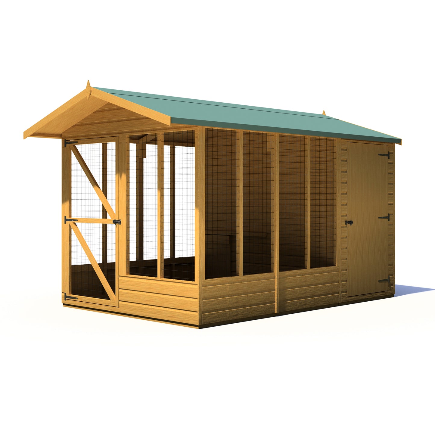 Shire Apex Dog Run Shiplap (Kennel) (6'6" x 3’6")