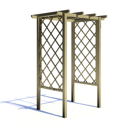 Shire Arch Trellis Pergola 4x3