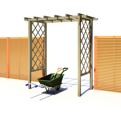 Shire Arch Trellis Pergola 6x3