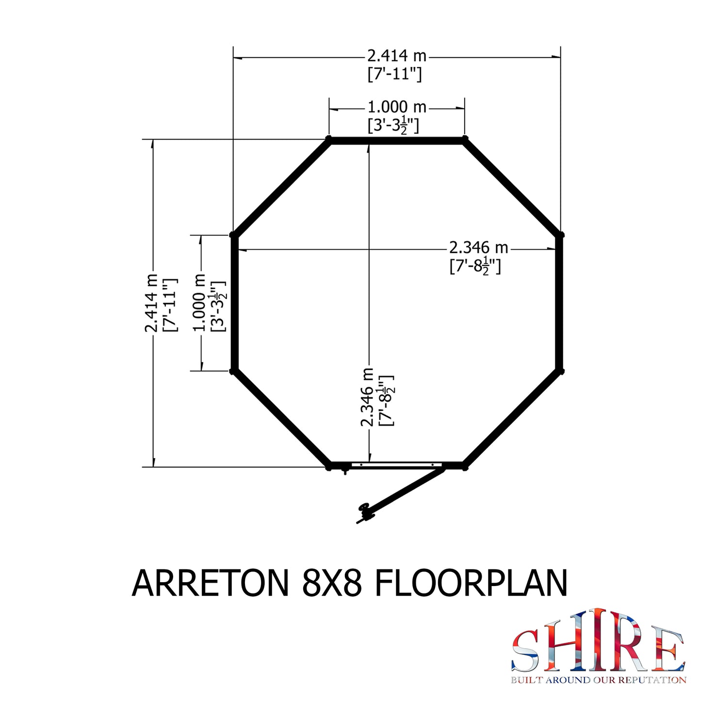 Shire Arreton 8x8 Loglap