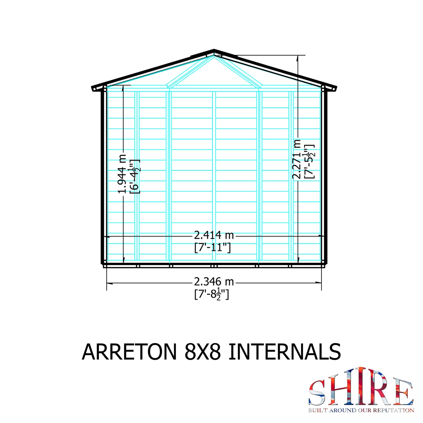 Shire Arreton 8x8 Loglap