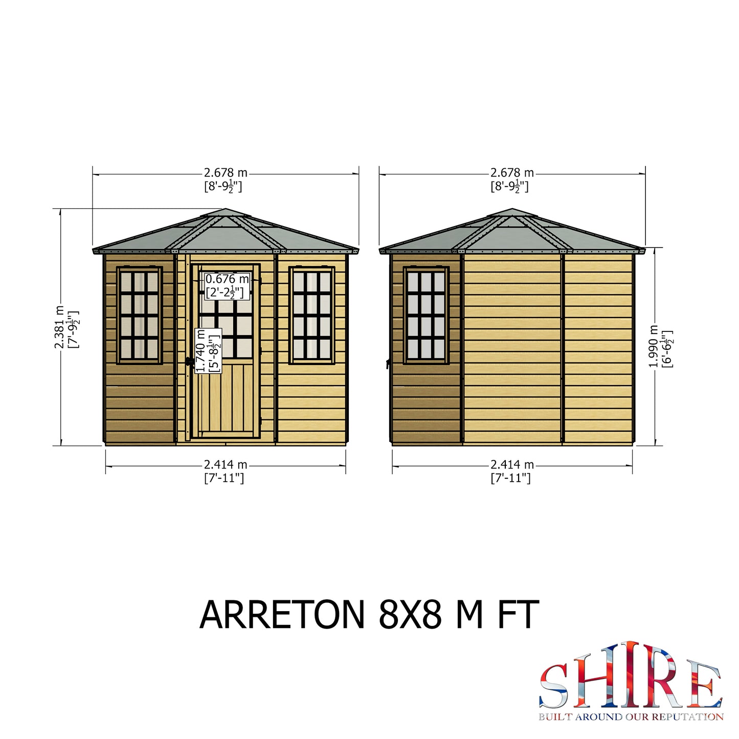 Shire Arreton 8x8 Loglap