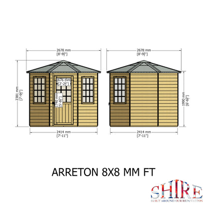 Shire Arreton 8x8 Loglap